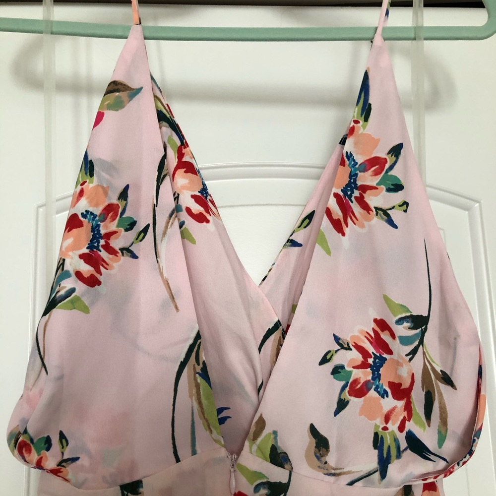 Lush Mauve Floral Maxi Dress - Picture 4 of 4